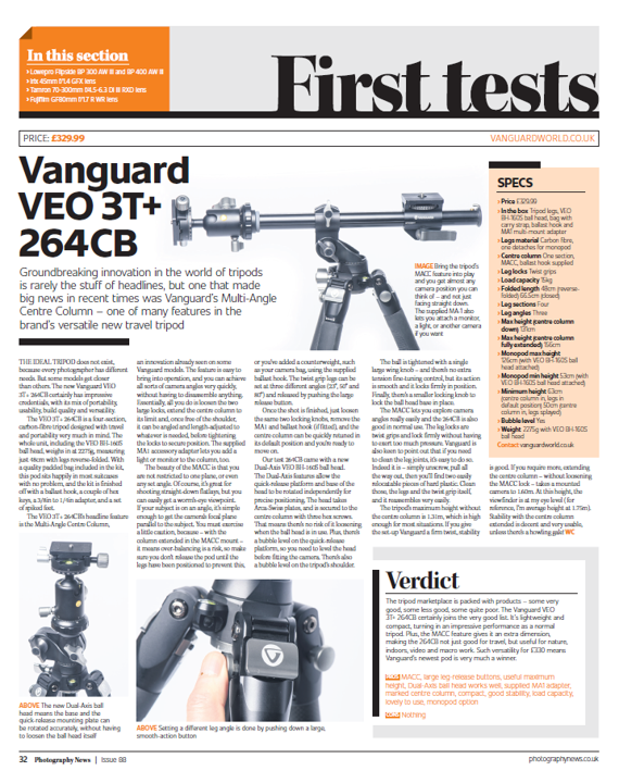 Photography News Review - VEO 3T+ 264CB